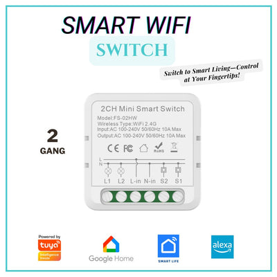 2 Gang Wifi Smart Switch Module (16A)