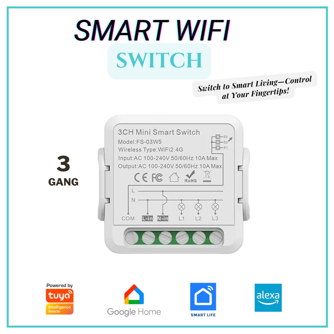 4 Gang Smart WiFi Switch | WiFi Switch Board Price In Pakistan – Tuya Shop