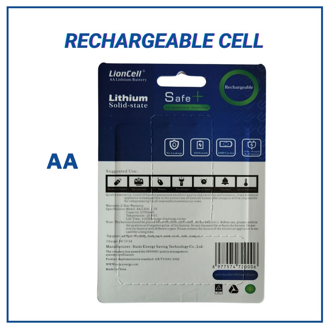 AA Rechargeable Cells