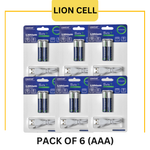 Pack of 6 AAA Rechargeable Cells