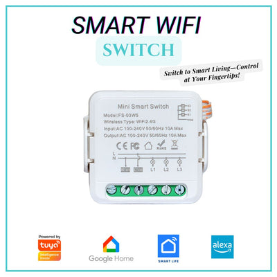 WiFi Smart Switch Module 1–4 Gang (16A/10A/5A)