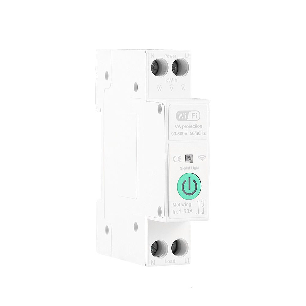 Smart Wifi Circuit Breaker With Voltage Protection (63A 1P+N)