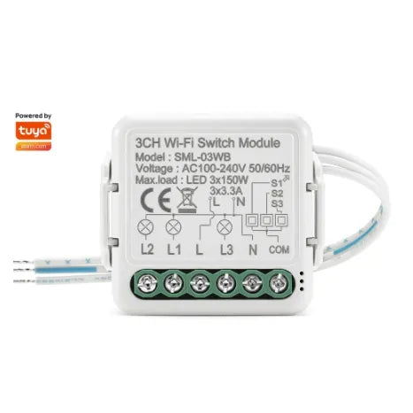 3 Gang Wifi Smart Switch Module (10A)
