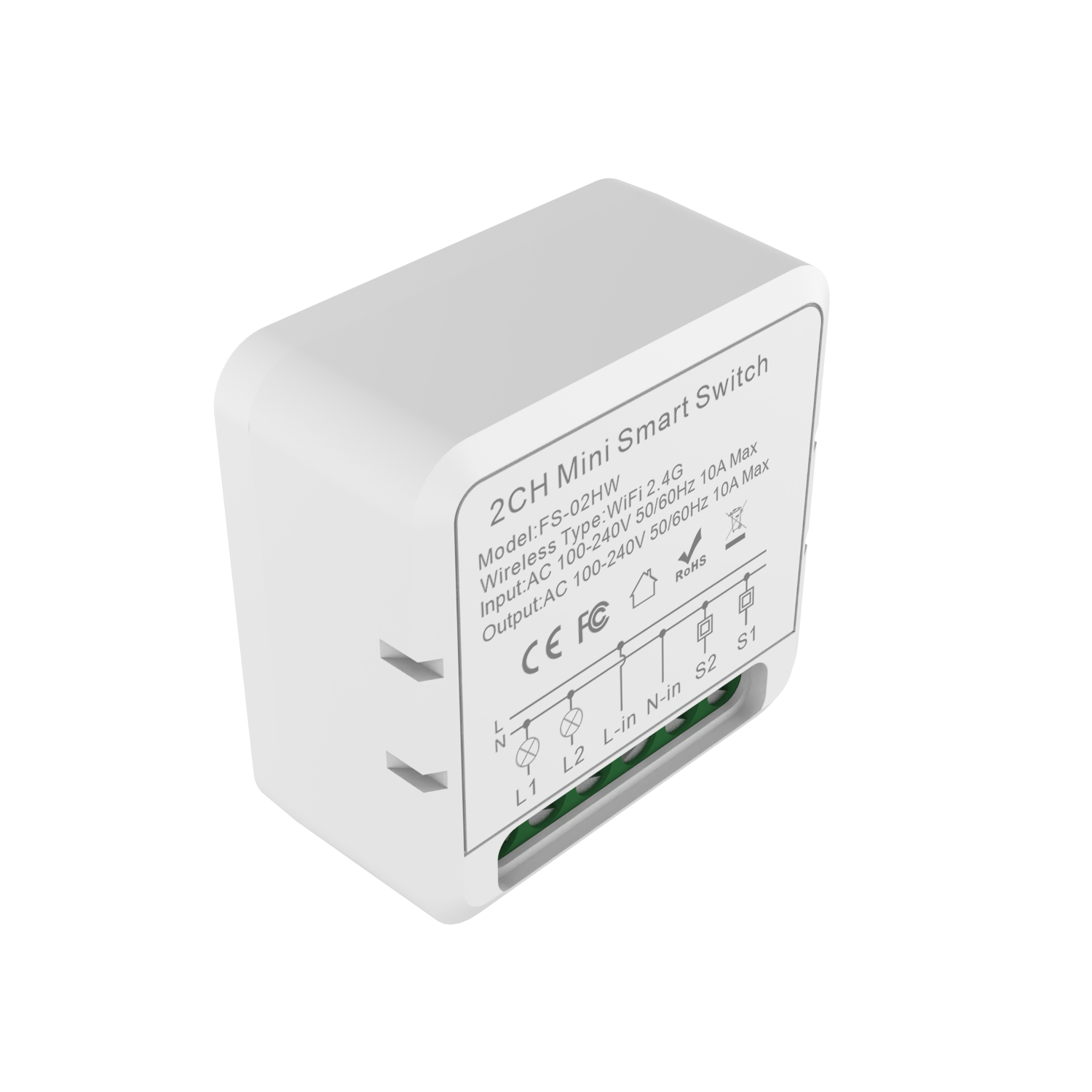 2 Gang Wifi Smart Switch Module (16A)