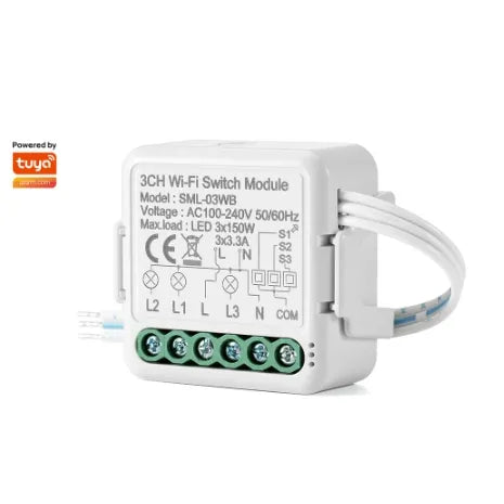 3 Gang Wifi Smart Switch Module (10A)