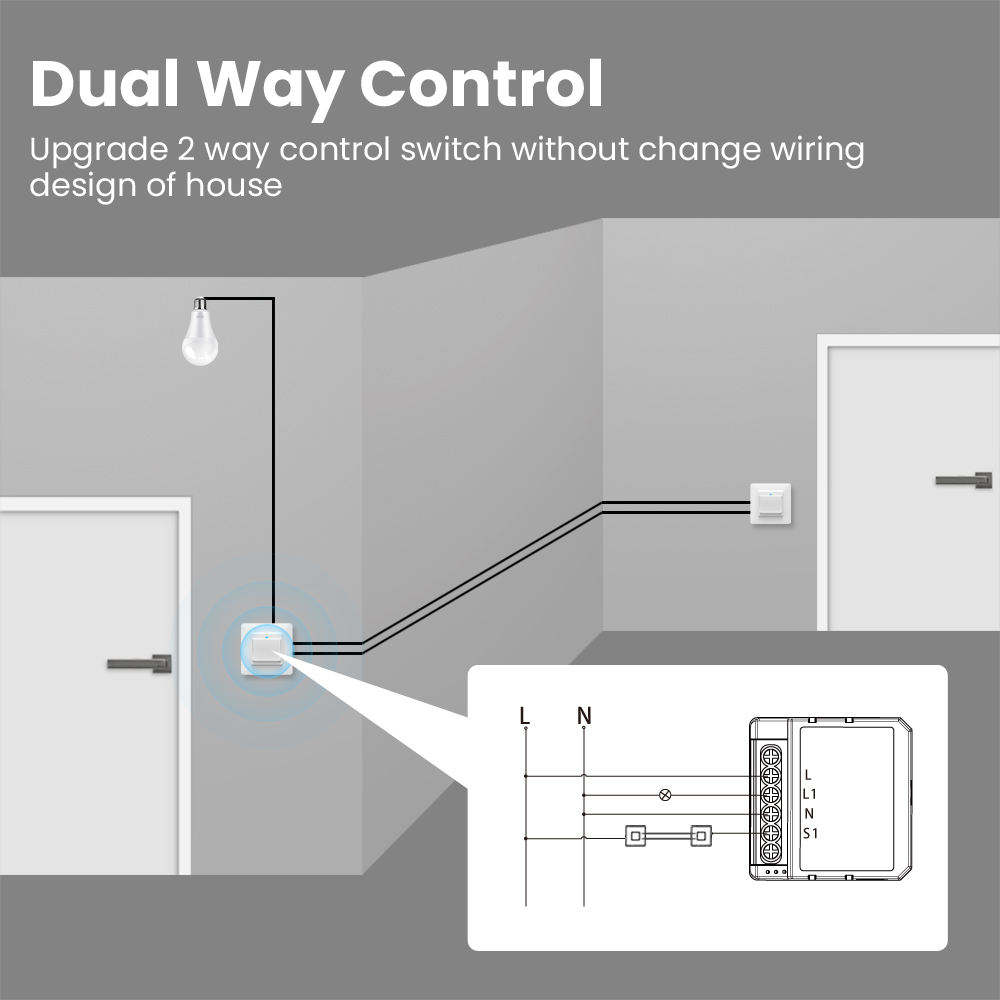 4 Gang Wifi Smart Switch Module (10A)